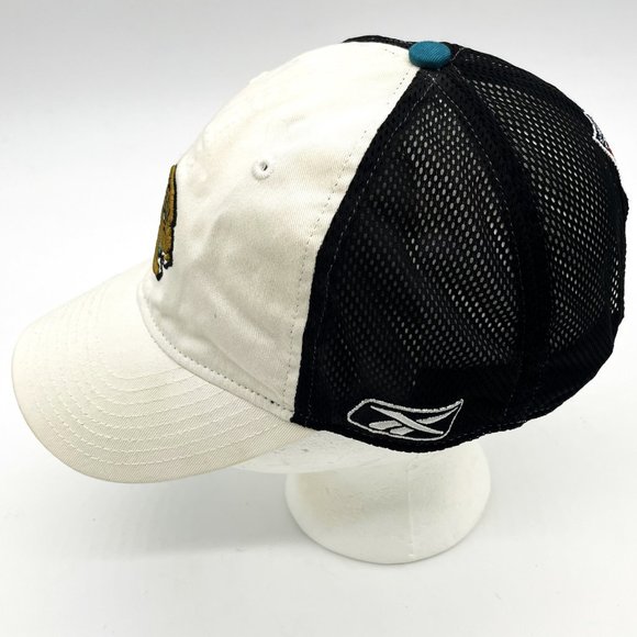 Jacksonville Jaguars NFL Reebok Mesh Back Adjustable One Size Baseball Cap Hat - Picture 4 of 6